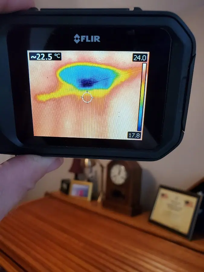 Thermal imaging inspection for water damage in Lewisburg